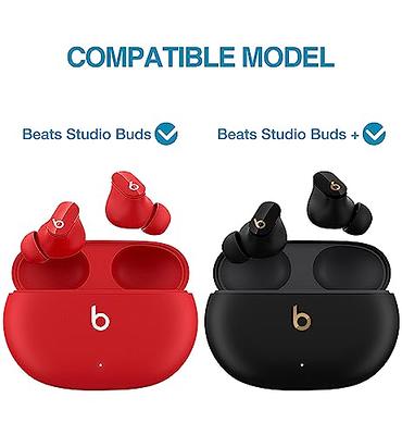 Valkit Compatible Beats Studio Buds/Buds + Case Cover with Lock, Hard Shell  Protective Skin Cover Shockproof Case with Keychain Earbuds Case for Beats