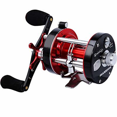 Piscifun Chaos 60 Round Reel - All Metal Body with Bait Clicker and Thumb  Bar 