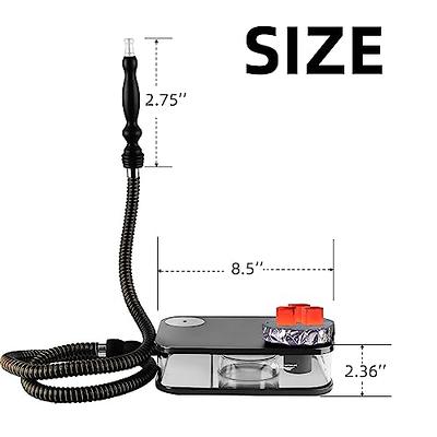 Portable Hookah Set W/ LED Light Square Box Acrylic Hookah Shisha