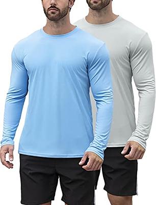  UPF 50+ Rash Guard For Men Swim Shirts For Men UV Sun  Protection Fishing Shirts For Men Long Sleeve Sun Shirts Light Green