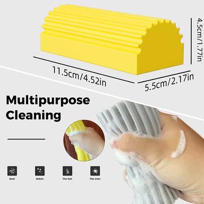 Damp Duster, Dust Cleaning Sponge Baseboard Cleaner Duster Sponge Tool,  Reusable Dusters for Cleaning Blinds, Vents, Ceiling Fan, and Cobweb 