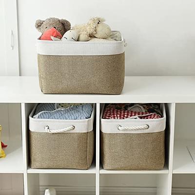 TheWarmHome Storage Basket - Large Baskets for Organizing Shelves, Storage  Bins Closet Organizer for Clothes Book Shelf Baby Toy Home Organization
