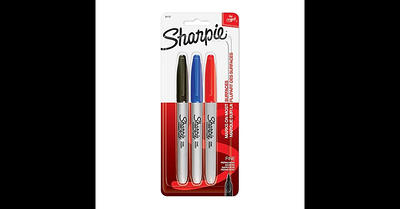 Sharpie Permanent Markers Fine Point Assorted Colors 5/Pack (30653