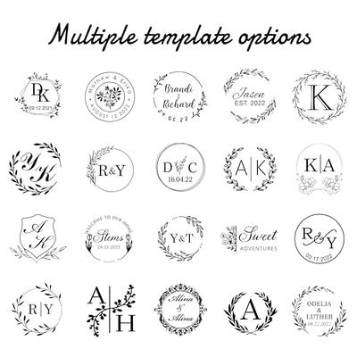 Custom Personalized Wax Seal Stamp Kit Personalize Your Text Logo Name Wax  Seal Stamp Ornament Letter Envelope Wedding Invitations/Option 2- Single  Seal with Handle - Yahoo Shopping