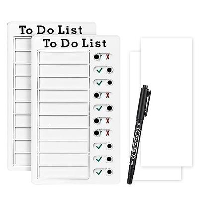 3 Pcs to Do List Checklist Board, BetterJonny Chore Chart for Adults Daily  Schedule for Kids Chore Chart Memo Checklist Board Detachable Reusable