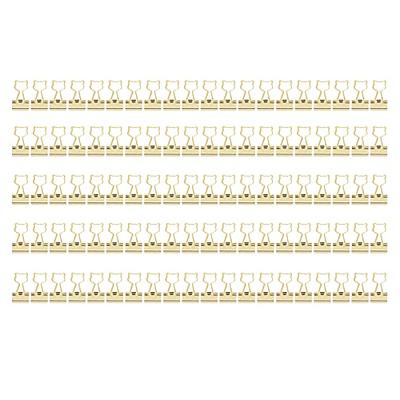 50 Count Gold Mini Paper Clips 3/5 Inch Tiny Paperclip Super Cute Metal  Bookmarks Clip (Gold)