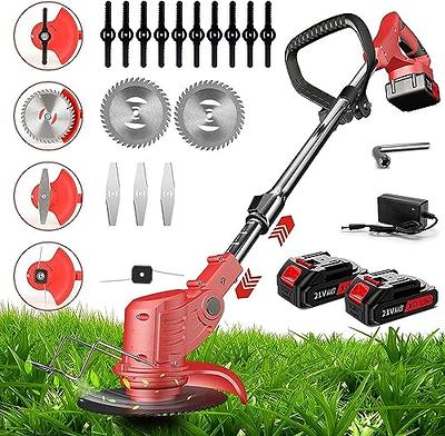 ECOMAX 18V 12 Cordless String Trimmer & Edger, Edger Lawn Tool with 90°  Adjustable Head, Trim and Edge Weeds, Weed Trimmer Include 2Ah Battery and  Charger, ELG03 