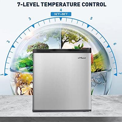 Antarctic Star Mini Refrigerator 3.2Cu.Ft Compact Fridge 2-Double Doors  with a Freezer Low Noise Defrost Storage of Beverages Vegetables and Fruits