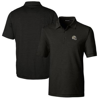 Men's Cutter & Buck Black New Orleans Saints Prospect Textured Stretch Big Tall Polo