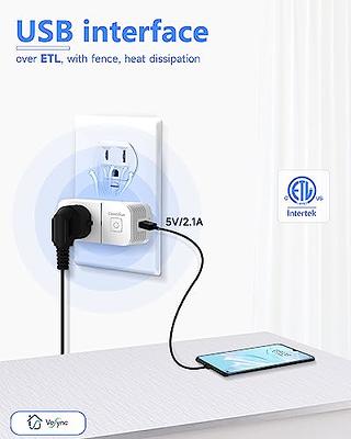 Aoycocr Bluetooth WiFi Smart Plug - Smart Outlets Work with Alexa, Google  Home Assistant, Remote Control Plugs with Timer Function, ETL/FCC/Rohs