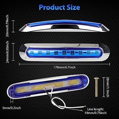 9 LED Boat Interior Lights, 6.7 Waterproof LED Marine Courtesy Lights Deck  Lights, 12V Boat LED Lights, Boat Navigation Lights Stern Lights, Boat  Lights for Fishing Pontoon Kayak Yacht Sailboat, Blue 