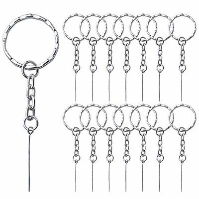 Aylifu 50pcs 25mm Silver Keychain Ring Kit Metal KeyRings Key Chain  Accessories with Long Open Eye Pins Head Pins for Crafts Jewelry Making  Supplies - Yahoo Shopping