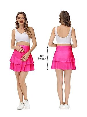 Maternity Tennis Golf Skirt Over The Belly Flowy Pregnancy