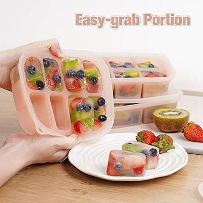 haakaa Silicone Baby Food Freezer Tray with Lid by haakaa - Perfect Storage  Container for Homemade Baby Food, Vegetable & Fruit Purees, and Breast