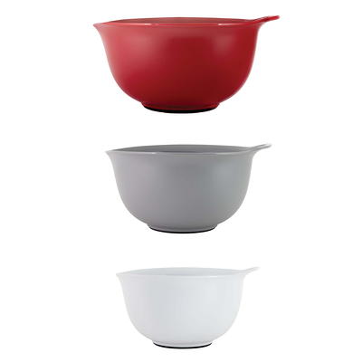 Hutzler 2, 3, and 4 l Melamine Mixing Bowl Set in Holiday Colors