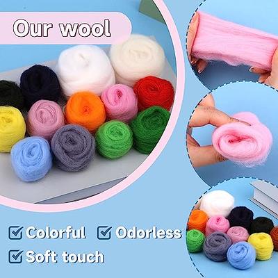 JUPEAN 139 Pcs Needle Felting Kit Wool Felting Starter Kit Needle Felting  Supplies Doll Making Set with 14 Color Wool Roving Yarn Felting Needles  Plastic Box for Handcraft and Storage - Yahoo Shopping