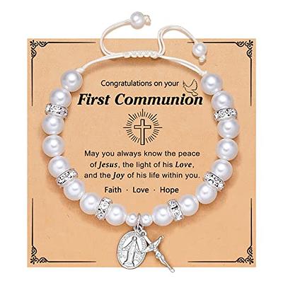 UNGENT THEM First Communion Gifts for Girls Catholic First 1st Holy ...