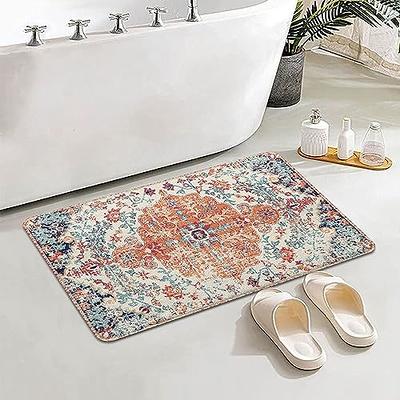 Kitinjoy Luxury Bathroom Rug Mat, Ultra Soft Water Absorbent Microfiber  Bath Rug, Non Slip Plush Shaggy Bath Carpet, Machine Wash Dry, Bath Mats  for