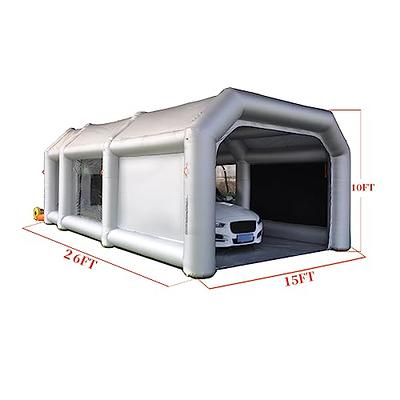 Portable Inflatable Paint Booth for Cars - 26x15x10FT Inflatable Spray Booth  with 2 Blowers(950W+750W) Paint Tent Air Filtration System,Suitable for  Spraying/Workstation/Car Display. - Yahoo Shopping