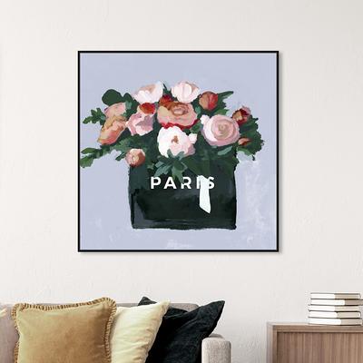 Oliver Gal 'Paris N5' Floral and Botanical Wall Art Framed Canvas Print  Florals - Purple, Pink - Yahoo Shopping