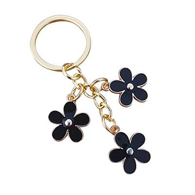 Flowers Charms Enameled Keychain Chain Tassel Keyring Purse - Temu