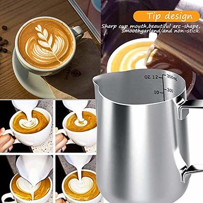 350/600ml Milk Frothing Pitcher Stainless Steel Milk Frother Cup