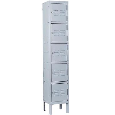 MECOLOR Vertical Single Tier Small Locker with Padlock latche 2