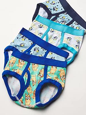 Bluey Boys Briefs of 100% Combed Cotton Underwear Briefs, Sizes 18m, 2/3t,  4t, 4, 6, and 8 : : Clothing, Shoes & Accessories