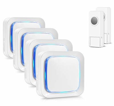 Coolqiya Wireless Doorbell Kit, Coolqiya Door Bell Chime with 2 Waterproof  Transmitters and 4 Plug-in Receivers for Home 58 Ringtones - Yahoo Shopping
