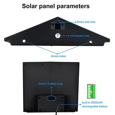 Solar Panel Compatible with Blink Outdoor, Blink Outdoor (3rd Gen) & Blink  XT2/XT Camera, Built-in 5000mAh Rechargeable Battery for Security Camera  Outdoor(Camera not Included)(White) 