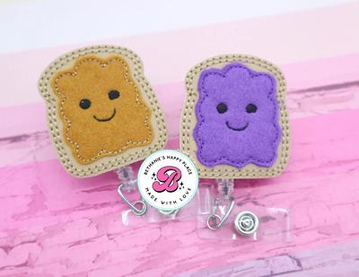Peanut Butter & Jelly Badge Reel - Best Friends Buddies Nurse Gift Teacher  Gifts Cute Felt Clip - Yahoo Shopping