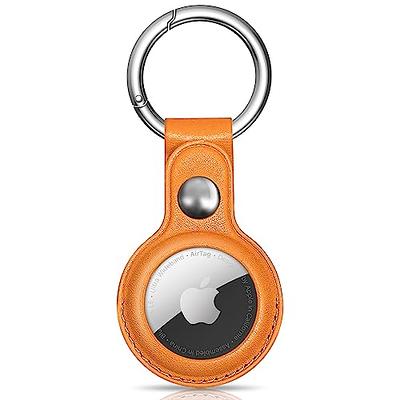 AirTag Case For Apple Air Tag Cover Tracker LEATHER Car Key Ring Protective