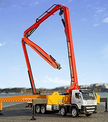 Crane Truck Toy 1/50 Scale Construction Vehicle Models Toys for Boys Gift  Yellow