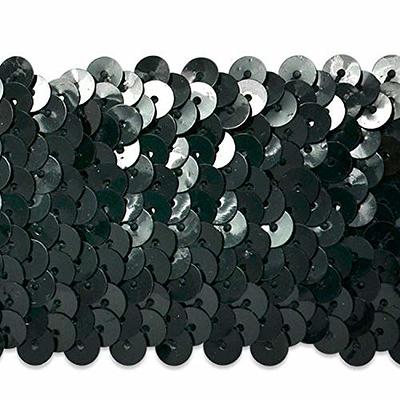 BLACK 1 INCH SEQUIN TRIM