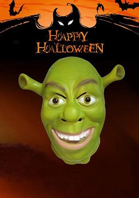 Shrek face mask - for children and adults for Halloween or carnival