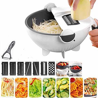 6 in 1 Melon Baller Scoop Set with Peeler, Stainless Steel Fruit Carving  Tool Seed Remover with Fruit Vegetable Cutter Slicer Shredder - Yahoo  Shopping