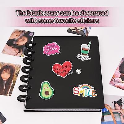 4-Pocket Kpop Photocard Binder A5 D-Ring Photocard Holder with 50Pcs Inner  Sleeves Korean Photocard Collect Book Holds 200 cards (White)