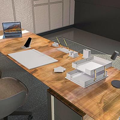 MOOG Classic Leather Desk Set - Desk Accessories Set