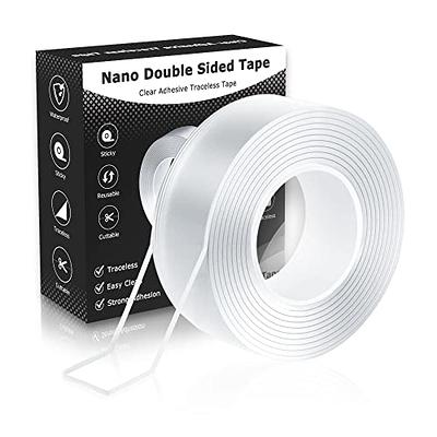 MS WGO Double Sided Tape Heavy Duty Mounting Tape Hand Tear 1.18in x 118in  Poster Transparent Tape Double Sided Tape for Walls Office Outdoor Carpet  Home - Yahoo Shopping