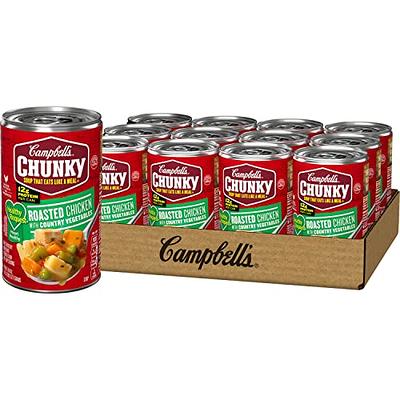 Campbells Chunky Soup, Beef Soup with Country Vegetables, 15.25 oz Microwavable  Bowl