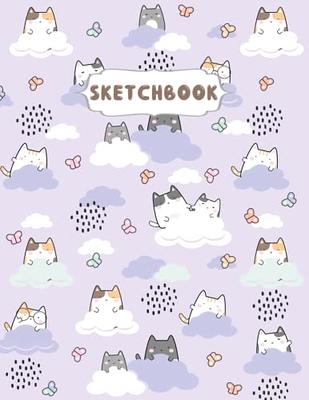 Cute Cat Sketchbook, with Blank Pages, Extra Large (8. 5 X 11) Inches, 110  Pages Ser.: Sketch Book : Cute Cat Cover (8. 5 X 11) Inches 110 Pages,  Blank Unlined Paper