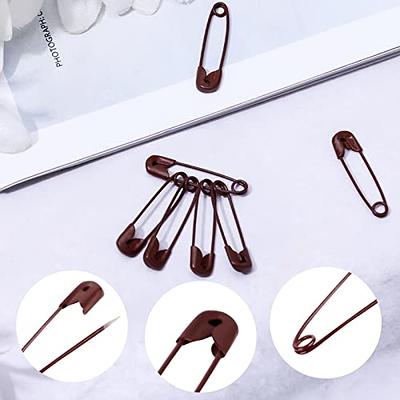 Black Safety Pins,Small Safety Pins for Clothes,19mm/0.75 Inch Metal Mini  Saftey Pin Bulk for Art Crafting Sewing Jewelry Making (120Pcs/Box)