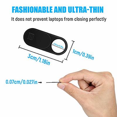 Webcam Cover Slide, Ultra Thin Round Hole Laptop Camera Cover Slide Blocker  for Computer MacBook Pro iMac PC Tablet Notebook Surface Pro Echo Show