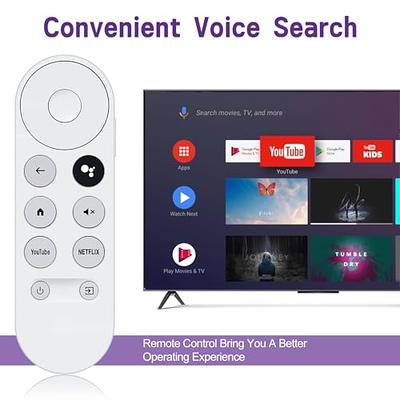 Google Chromecast (2020) with Google TV (4K) Streaming Entertainment &  Voice Search Remote Control