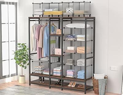 HOMIDEC 6-Cube Storage Organizer, Closet Organizer Storage Cabinet Shelf  Bookcase Bookshelf,Storage Cubes Organizer Cabinet for Kids,Closet