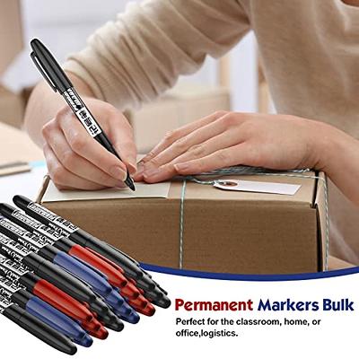 Nicecho Permanent Markers, 30 Colored Fine Point Marker Pens, Waterproof Marker Works on Paper, Plastic, Wood, Metal and Glass