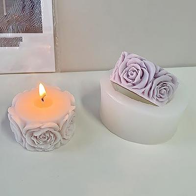 Rose Candle Mold Rose Flower Mold 3D Flower Resin Casting Mold