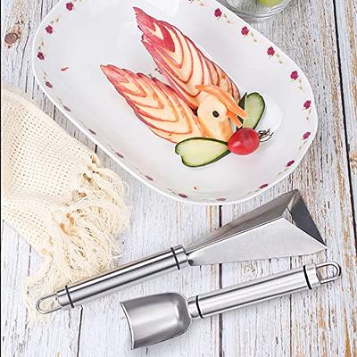 Bazuko Triangular Shape Fruit Vegetable Knife Slicer, Stainless Steel  Kitchen Carving Cutter Fruit Vegetable Cutting Utility Knife Pumpkin  Carving