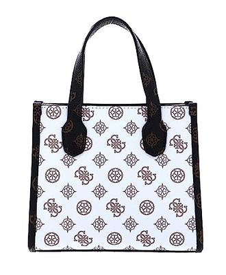 Black Logo Silvana Mini Tote Bag - GUESS