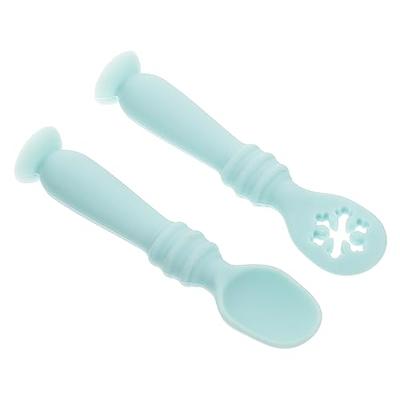 Double Head Baby Silicone Food Spoon (green), Baby Fruit Scraping Mud  Spoon, Feeding Spoons Training Spoon for Infants, baby led weaning supplies